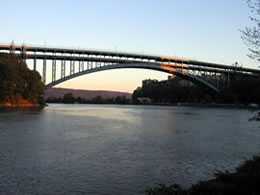 Henry Hudson Bridge at sunset