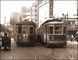 Trolleys at 181st Street and Broadway